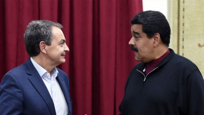 Zapatero y Maduro.