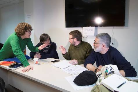 Consejo político de la CUP reunido este sábado en Barcelona