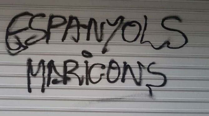 Pintada en Cataluña.