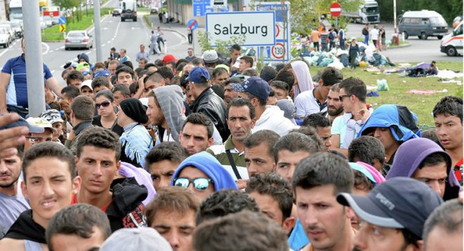 Refugiados musulmanes en Austria.
