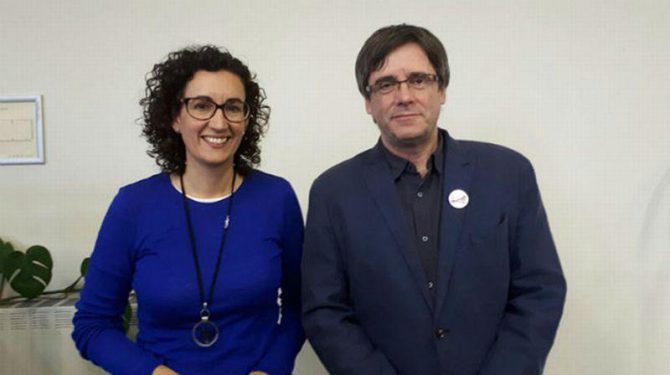 Rovira y Puigdemont.