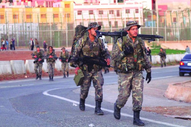 Soldados en Melilla.