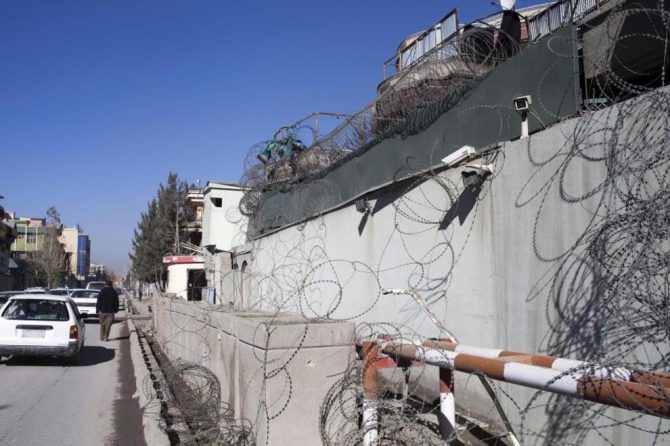 Exterior de la embajada española en Afganistán
