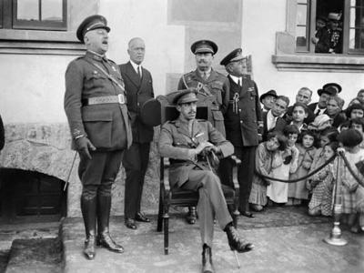 El general Berenguer y el rey Alfonso XIII