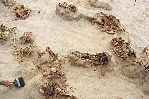 Los restos fueron encontrados cerca de Chan Chan, la ciudad de barro más grande del continente