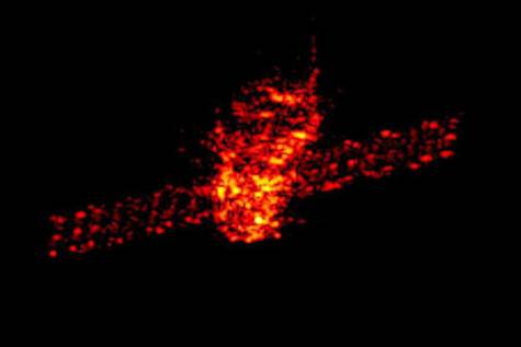 Satélite espacial chino Tiangong 1.