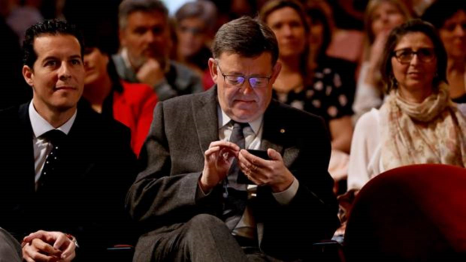 Ximo Puig este martes en Valencia.