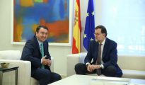 Aitor Esteban y Mariano Rajoy.