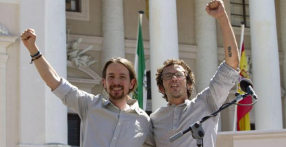 "Kichi" y Pablo Iglesias.