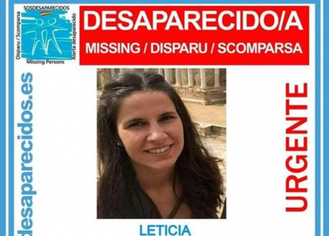 Imagen de la mujer desaparecida y hallada muerta, Leticia Rosino - SOSDESAPARECIDOS