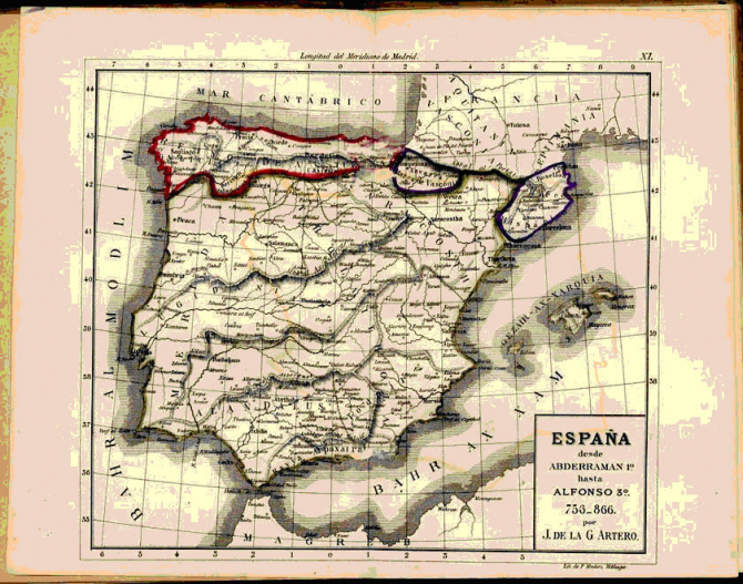 España hasta Alfonso 3º. 756-866.