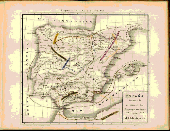 España durante los Bárbaros del Norte 409-428.