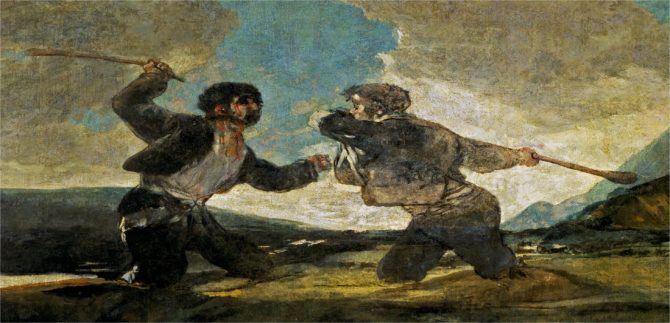 "Duelo a garrotazos", Goya.