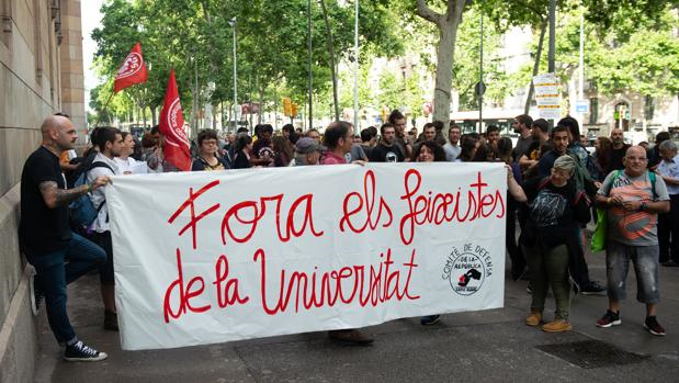 Los estudiantes, en la Universidad de Barcelona (ABC)