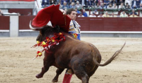 Ginés Marín abrochó por bernadinas su faena al tercer toro de Alcurrucén