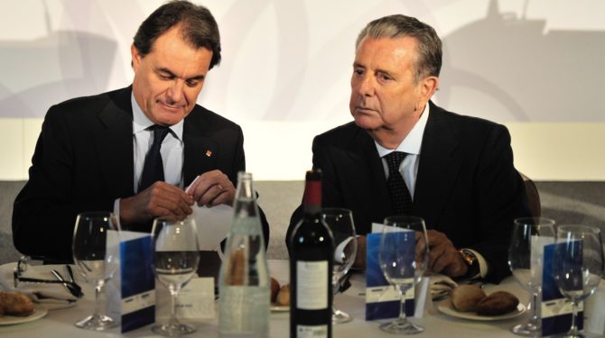 Artur Mas y Javier Godó, poco antes de las elecciones del 2012