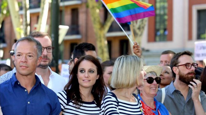 Dirigentes del PP en la marcha del Orgullo Gay.