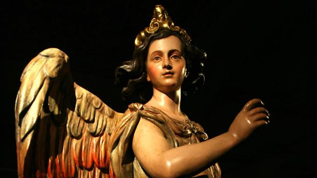 Una figura de La Roldana expuesta en el Alcázar de Sevilla en 2007 (ABC)