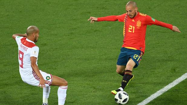 Silva, en el duelo ante Marruecos