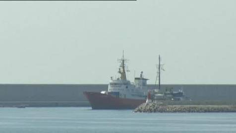 El Aquarius, a su llegada a España