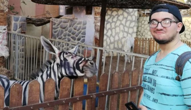 Mahmoud Sarhan difundió las fotos de los animales 