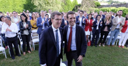 Feijóo y Casado, este miércoles en Santiago