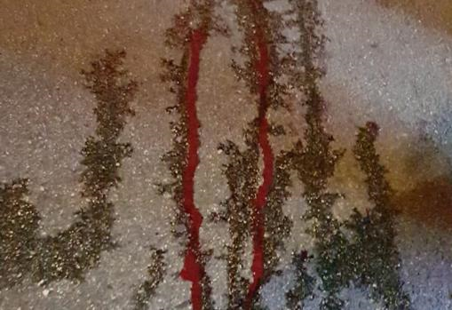 Reguero de sangre tras la reyerta - ABC