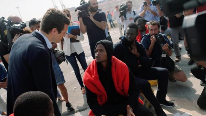Casado, hoy en Algeciras.