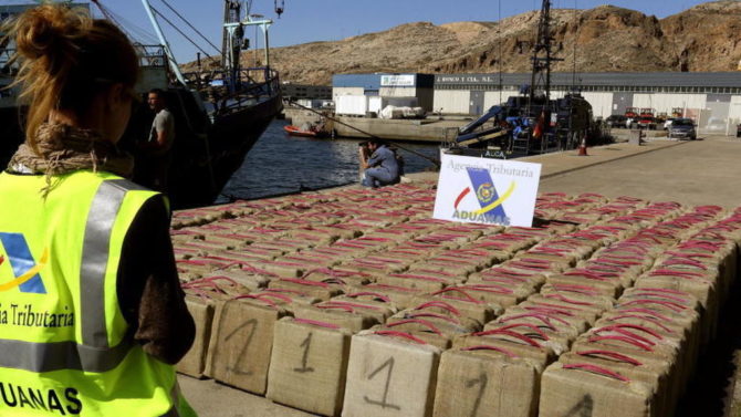 Droga incautada en el Campo de Gibraltar.