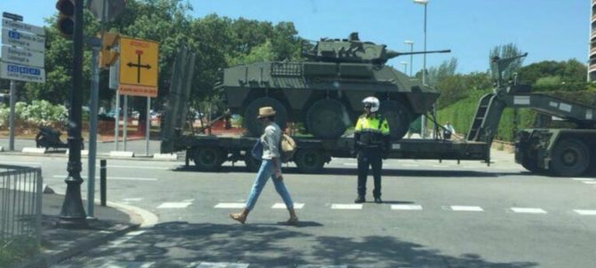 Efectivos del Ejército en Barcelona
