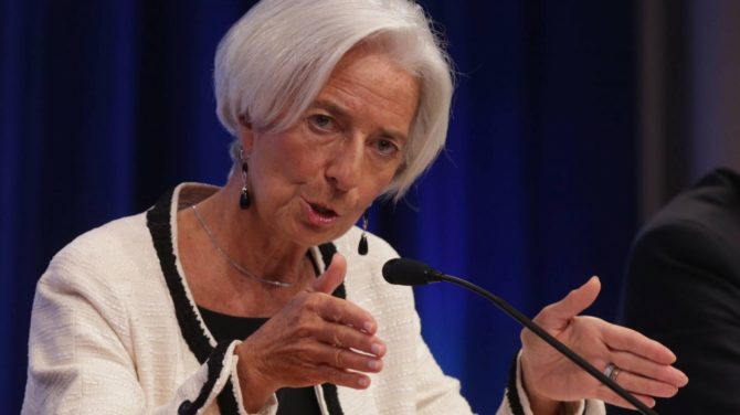 La directora general del FMI, Christine Lagarde