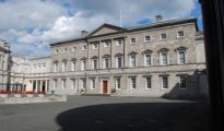 La sede del Parlamento irlandés, en Dublín.