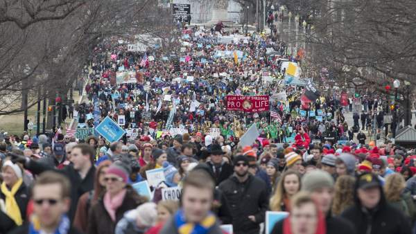 Gigantesca manifestación antiabortista en EEUU.