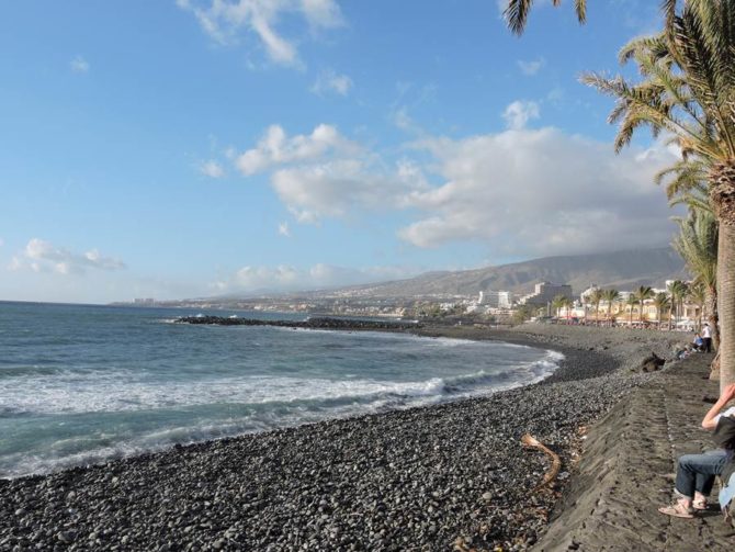 Cala de la zona de Playa de Las Ámericas.