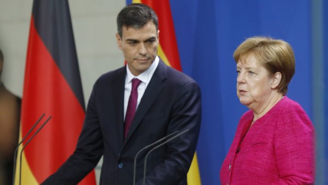 Sánchez y Merkel.
