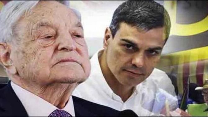 Soros y Sánchez.