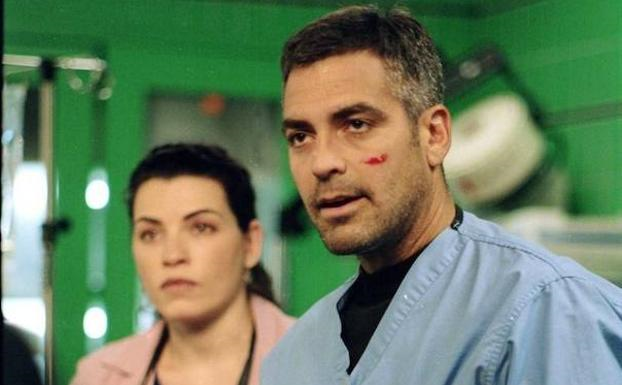 George Clooney, en una escena de 'Urgencias'