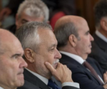 Los expresidentes Chaves y Griñán y los exconsejeros Zarrías y Viera, en el juicio
