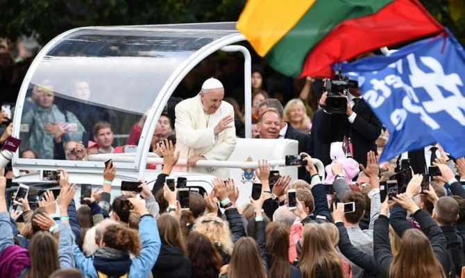 El papa en Lituania.
