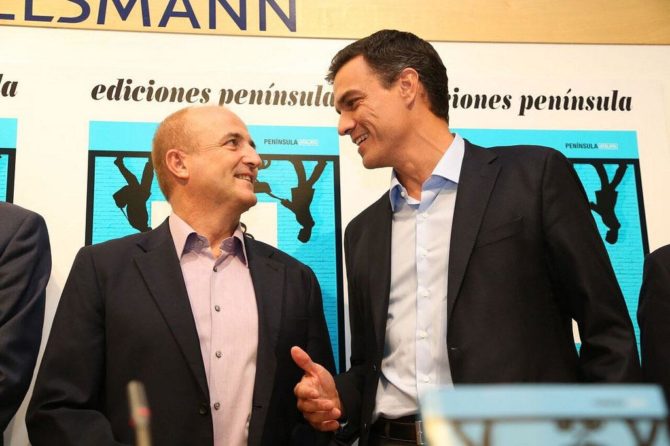Pedro Sánchez y Pablo Sebastián.