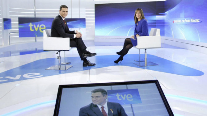 Pedro Sánchez en TVE.
