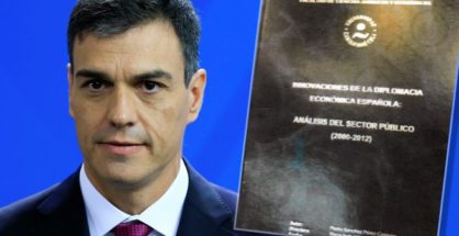 Pedro Sánchez y la portada de su tesis