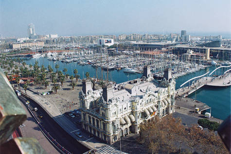 Imagen del puerto de Barcelona.