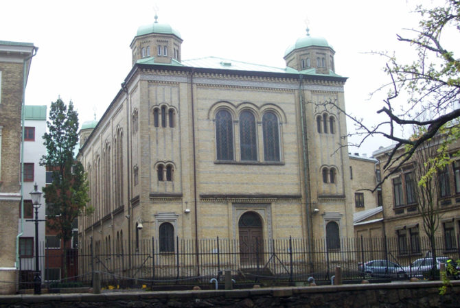 La sinagoga de Goteborg fue atacada con bombas incendiarias al 9 de diciembre de 2017. 