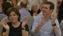 Soraya Sáenz de Santamaría y Pablo Casado