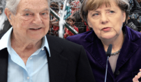 Soros y Merkel.