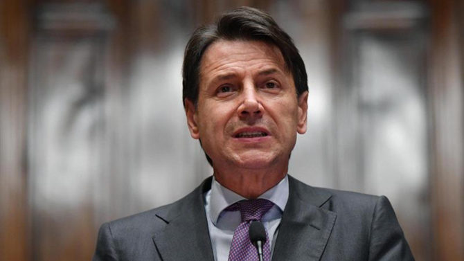 El primer ministro italiano, Giuseppe Conte