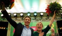 Katharina Schulze y Ludwig Hartmann, de los Verdes, celebran su ascenso