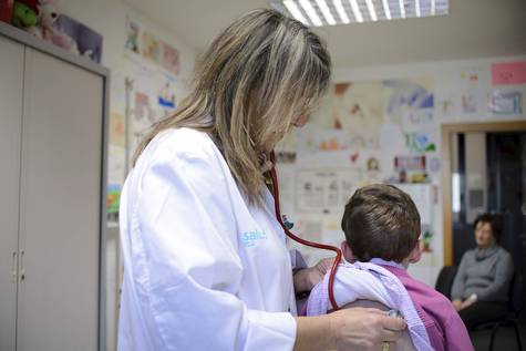 Urgencias pediátricas de un centro de salud.