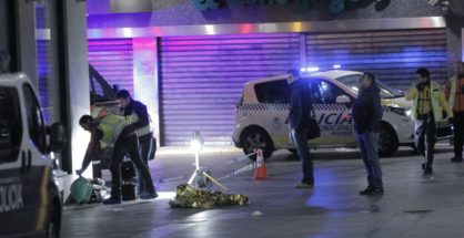Imagen de archivo de pelea de bandas latinas en la Puerta del Sol (Madrid)